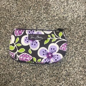 Vera Bradley Plum Petals ID Coin Purse